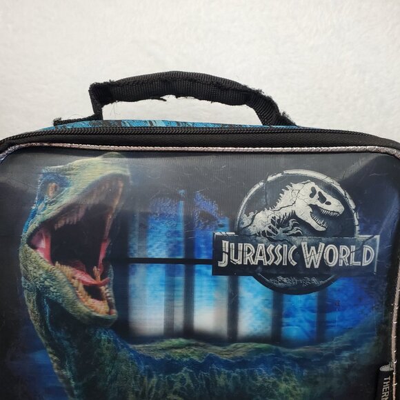 Jurassic World Dinosaur Blue Kids Lunch Box Thermos Accessories - Picture 6 of 8